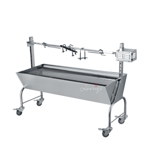 <span class=keywords><strong>Parrilla</strong></span> de carbón de acero inoxidable para <span class=keywords><strong>barbacoa</strong></span> al aire libre grande móvil <span class=keywords><strong>con</strong></span> 5 mallas de elevación y parrillas de cocina al aire libre - Product Image 4