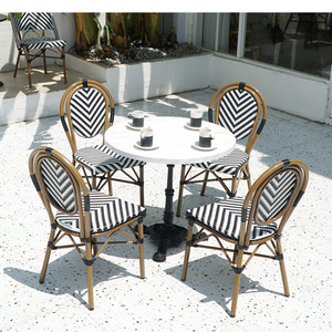 <span class=keywords><strong>Chaise</strong></span> en rotin durable de haute qualité en gros ensemble de meubles modernes <span class=keywords><strong>sans</strong></span> <span class=keywords><strong>accoudoir</strong></span> chaises de dîner en plein air - Product Image 1