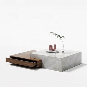 Muebles Modernos para Sala <span class=keywords><strong>de</strong></span> Estar, Mesa <span class=keywords><strong>de</strong></span> <span class=keywords><strong>Centro</strong></span> Redonda con Tapa Elevadora, Mesa <span class=keywords><strong>de</strong></span> Té <span class=keywords><strong>de</strong></span> Madera Encajada, <span class=keywords><strong>Mesas</strong></span> <span class=keywords><strong>de</strong></span> Café - Product Image 2