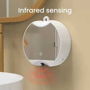 Dispenser di sapone elettrico senza contatto da bagno con Dispenser automatico di sapone in schiuma montato a parete in plastica ABS con ricarica USB