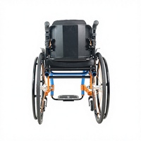 Silla de Ruedas Manual Plegable con Marco Rígido, Ligera y Moderna para Deportes y Ocio, Asiento Ergonómico para Personas con Discapacidad