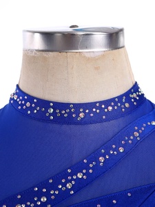 Vestido de baile fruncido con estilo para mujer, traje de baile lírico, vestido de baile de salón estándar <span class=keywords><strong>internacional</strong></span>, fiestas de actuación en escenario - Product Image 3