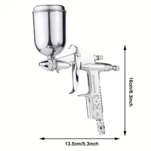 Pistolet à air comprimé haute pression K3-0.5mm à alimentation par gravité 0.5mm pour la peinture automobile et les outils de réparation, pulvérisateur de peinture professionnel - Product Image 6