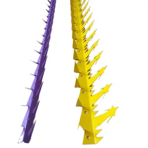 Hot Sale New Decorative Colorful Powder Coated Wall Spikes Metal Anti Climb Fence Security Spikes