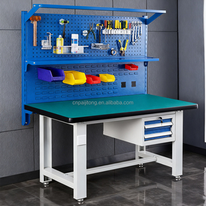 Système <span class=keywords><strong>d</strong></span>'établi modulaire pour application en <span class=keywords><strong>atelier</strong></span> industriel, établi en acier laminé à froid avec tiroirs - Product Image 4