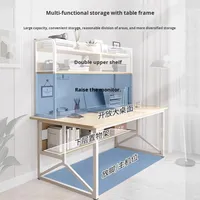 Ensemble bureau, bibliothèque et chaise intégrés, bois, style moderne minimaliste, bureau d'étude et d'écriture pour le bureau à domicile