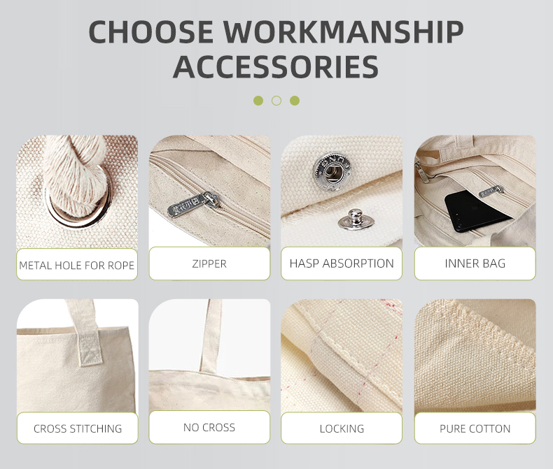 2022 Hot Selling Canvas Bag Beach Shopping Bag Tote Tote Bag Pocket