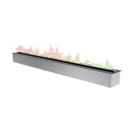 Cheminée décorative moderne en acier pour salon, 3000 mm, flamme néon, flamme artificielle, vapeur d'eau avec télécommande