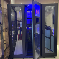 Armoire de serveur intelligente modulaire pour salle informatique, 19 pouces, 42U, avec UPS/PDU, centre de données micro-modulaire