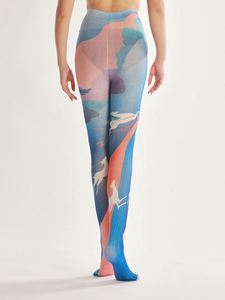Pantimedias de compresión Cecilia De <span class=keywords><strong>Rafel</strong></span> con estampado de elementos antiguos, talla grande, sin entrepierna, para varices - Product Image 2