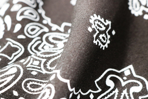 Hip Hop Unisex Venta al por mayor Logotipo de impresión personalizada 100% Algodón Bufanda cuadrada clásica Paisley <span class=keywords><strong>Bandanas</strong></span> - Product Image 3