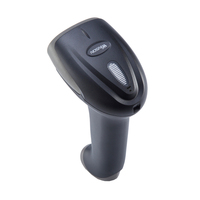 Escáner de Código de Barras Inalámbrico USB, Lector de Códigos de Barras 2D, Escáner de Código QR Láser 1D con Cable, Escáner de Código QR Portátil