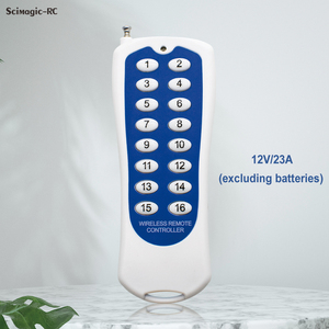 Contrôleur de relais sans fil 433 MHz 16 canaux DC 12V/24V Récepteur + 16 boutons <span class=keywords><strong>émetteur</strong></span>s pour l'éclairage intelligent de la maison, le contrôle du moteur de portail - Product Image 3