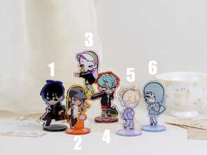 Figura de acrílico de personaje estilo casual escolar Chibi, soporte de acrílico para figura de personaje, figura de acrílico de personaje con atuendo diario, figura de acrílico de <span class=keywords><strong>anime</strong></span> linda D - Product Image 2