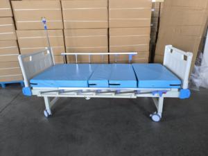 Медицинская кровать для клиник и больниц, 2-функциональная, регулируемая, с держателем для капельницы, для палат и ухода за пациентами - Product Image 4