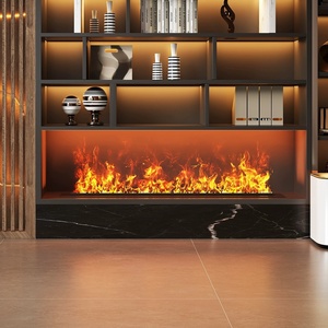Chimenea Electrónica Decorativa Inteligente Integrada de Estilo Americano, Simulación de Chimenea, Atomizada, Metálica, Moderna, para el Hogar - Product Image 2