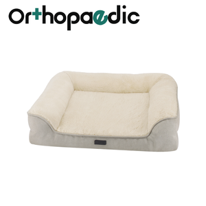 Nep Konijnenbont Top Luxe Hondenbank Bed Orthopedische Eierschuimhoes Verwijderbare Hondenbankbed - Product Image 4
