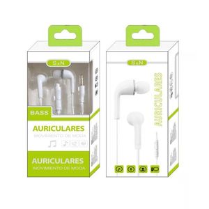Auriculares con Micrófono, Audífonos con Cable para Música, Sonido de Bajos, Diseño Moderno - Product Image 1