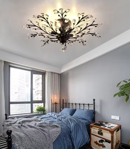 Zeal Lighting High Quality Vintage <b>Crystal</b> Branches <b>Chandelier</b> Black <b>Crystal</b> <b>Chandelier</b> Light - Product Image 2