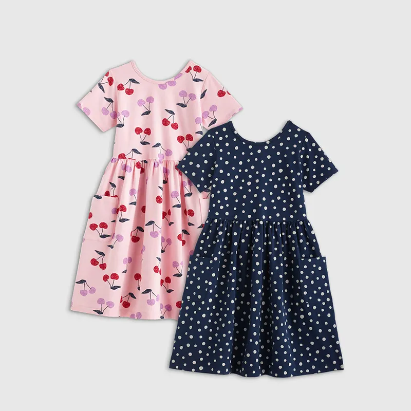 Bio-Baumwolle mädchen blumenkleider individuell kleinkind mädchen kleider für kind sommer kinderkleid für mädchen kinder kleidung