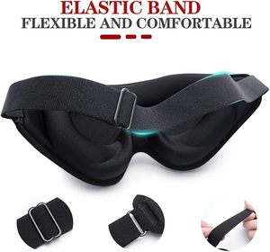 Masque pour les yeux en mousse à mémoire de forme multicolores avec logo 3D personnalisé pour les extensions de cils, le yoga et le sommeil - Product Image 3
