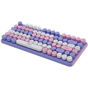 Ultra-nhỏ gọn 81-Key <span class=keywords><strong>LED</strong></span> Backlit Mini Bàn phím cơ khí USB không dây màu xanh chuyển đổi vật liệu nhựa cho chơi game PC Máy tính bảng Máy tính xách tay - Product Image 4