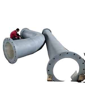 Di grande Diametro Ad Alta Temperatura Refrattari di Allumina di Ceramica Foderato Tubo/Gomito - Product Image 1