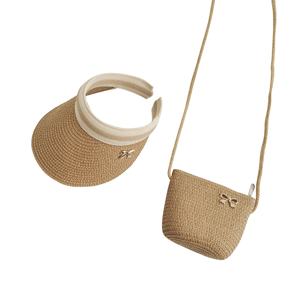 En gros Ensemble de chapeaux et casquettes d'été en papier et paille pour bébés, enfants et tout-petits, incluant casquettes à visière et chapeaux-sacs - Product Image 4