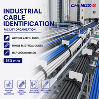 Attaches-câbles en nylon PA66, auto-bloquantes, résistantes à la chaleur (-40 à +85°C), résistance à la traction de 8 kg, pour usage industriel