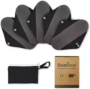 <span class=keywords><strong>Prix</strong></span> d'usine BSCI Ensemble de serviettes menstruelles hygiéniques en tissu réutilisable biologique Serviettes menstruelles lavables en bambou - Product Image 3