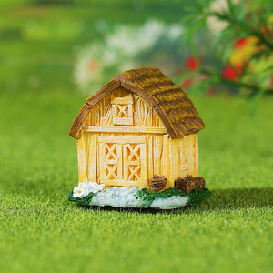 HAOXUAN Maison en résine en forme de cabane dans les arbres, miniatures décoratives pour aménagement paysager, maison miniature créative pour intérieur et extérieur, finition naturelle pour aménagement de <span class=keywords><strong>jardin</strong></span> - Product Image 6