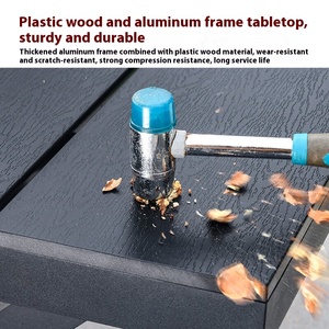 Meubles de jardin modernes Mojia, table et chaises pour cour, villa de loisirs, <span class=keywords><strong>terrasse</strong></span>, jardin, chaise <span class=keywords><strong>en</strong></span> métal, utilisation pour le thé - Product Image 2