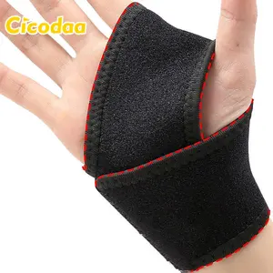 Wrap Type Compression Fitness Wrist Guard Fixed Sports Safety Protection for Weightlifting Palm and Wrist Strap Coverage