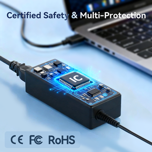 อะแดปเตอร์สำหรับโน้ตบุ๊คแล็ปท็อป45W 65W 90W 140W แหล่งจ่ายไฟ usbc Type C อะแดปเตอร์สำหรับ DELL HP Asus <span class=keywords><strong>Lenovo</strong></span> - Product Image 5