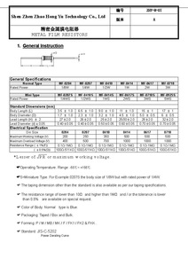 Mẫu miễn phí năm vòng màu kháng 1/2W 1/4W 1/6W 1/8W 1W 2W 3W 5W 10W 1K 5.1k 6.8r 2.2r 1% nhúng điện trở màng kim loại - Product Image 5