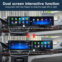 Lecteur multimédia de voiture Android Auto Carplay à double écran de 24,6 pouces pour Mercedes Benz Classe E W212 W213 Navigation GPS Écran tactile