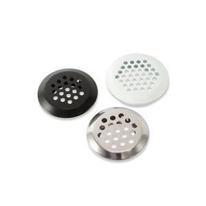 Ventilation Holes Stainless Steel <b>Cabinet</b> Door Vents Black White Silver Detachable <b>Wall</b> <b>Mount</b> - Product Image 1