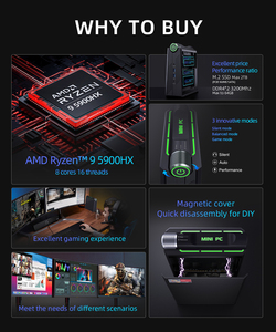 Nouveau <span class=keywords><strong>Mini</strong></span> <span class=keywords><strong>PC</strong></span> Gaming AM08 AMD nettop <span class=keywords><strong>5900HX</strong></span> 8 core 16 thread M.2 NVME 2TB WIFI 6 4USB 1Type-C triple-display - Product Image 4