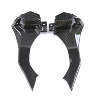 AISKA Cubierta de Tubo de Admisión de Aire de Fibra de Carbono Seca 3K Real para Motocicleta Yamaha R1 R1M 2015-2019