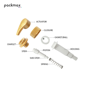Pompe à lotion à buse plate et interrupteur fileté — Tête de pompe à pression en plastique PP, tête de pompe en plastique pour shampoing et gel douche - Product Image 4