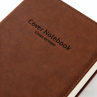 Carnets de notes en cuir PU imprimé de haute qualité, agenda marron, carnets à couverture rigide