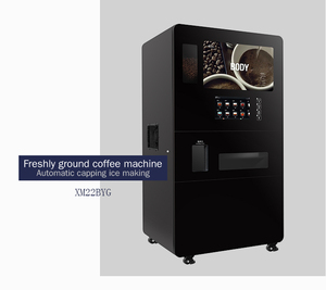 เครื่องจำหน่ายกาแฟเอสเพรสโซ่ร้อนและเย็น พร้อมเครื่องรับธนบัตร จอโฆษณา 32 นิ้ว รองรับ 4G/WiFi เครื่องทำน้ำแข็ง 120 กก. - Product Image 5