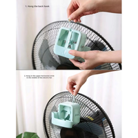 Boîte de rangement électrique pour ventilateur domestique avec crochet de suspension, outil d'organisation intelligent pour la congélation des glaçons, support à glaçons