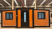 Maison conteneur extensible en placage de bois