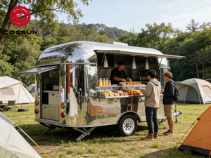 Remorque <span class=keywords><strong>de</strong></span> camion-restaurant en acier inoxydable à vendre en Chine - Équipement <span class=keywords><strong>de</strong></span> cuisine mobile résistant à la rouille pour snacks, bonbons et chips - Product Image 3