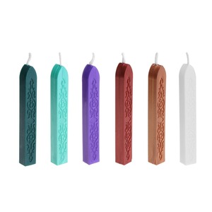 Bâtons de <span class=keywords><strong>cire</strong></span> à cacheter DIY, 12 couleurs, pour <span class=keywords><strong>sceau</strong></span> de marque, outils d'artisanat manuel, SOHOBUCKS Office - Product Image 5