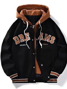 Nouvel Ensemble Deux Pièces <span class=keywords><strong>Homme</strong></span> Style Hong Kong d'<span class=keywords><strong>Hiver</strong></span> – <span class=keywords><strong>Veste</strong></span> Printemps-Automne et Haut de Survêtement Baseball pour Couples - Product Image 2