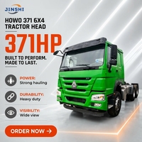 Camion tracteur diesel SINOTRUK HOWO 6X4 d'occasion, LHD, 351-450 CV, Euro2, capacité de charge >50T, moteur Weichai, boîte manuelle, usage intensif