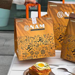 Bolsa de Papel Kraft Biodegradable Ecológica para Comida para Llevar de Restaurante, con Fondo Antiderrames para Comidas Calientes, Catering y Comida Rápida - Product Image 6