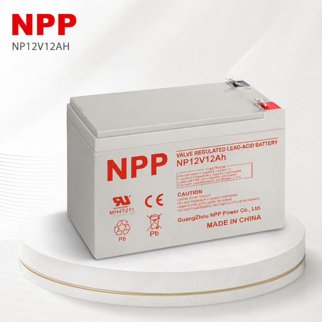 12V 12Ah Lead Acid Battery Rechargeable with F2 Terminals for UPS Security System Emergency Lighting